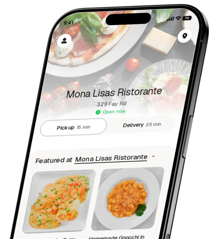 Mona Lisas Ristorante app preview